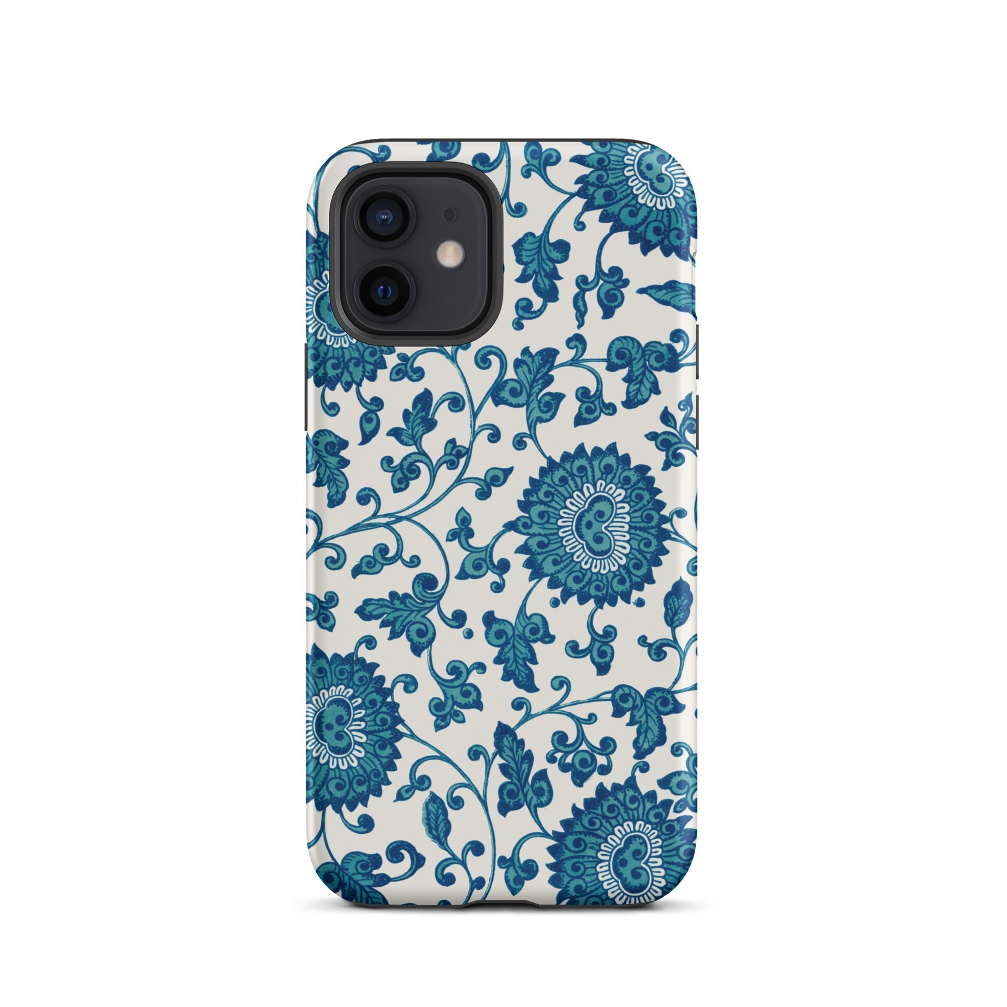 Blue and White Floral Pattern Owen Jones Iphone Case, 12 / Matte, Blue Floral Patterned Phone Case