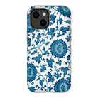 Blue and White Floral Pattern - Owen Jones Iphone Case, 14 Plus / Matte, Floral Patterned Phone Case Blue Designs White Background