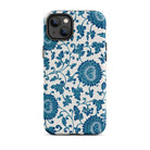Blue and White Floral Pattern - Owen Jones Iphone Case, 14 Plus / Tough Phone, Floral Patterned Phone Case