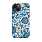 Blue and White Floral Pattern Owen Jones Iphone Case, 15 Plus / Matte, Floral Patterned Phone Case