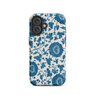 Blue and White Floral Pattern Owen Jones Iphone Case, 16 / Matte, Blue White Floral Patterned Phone Case