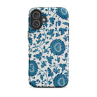 Blue and White Floral Pattern Owen Jones Iphone Case, 16 Plus / Matte, Floral Patterned Phone Case