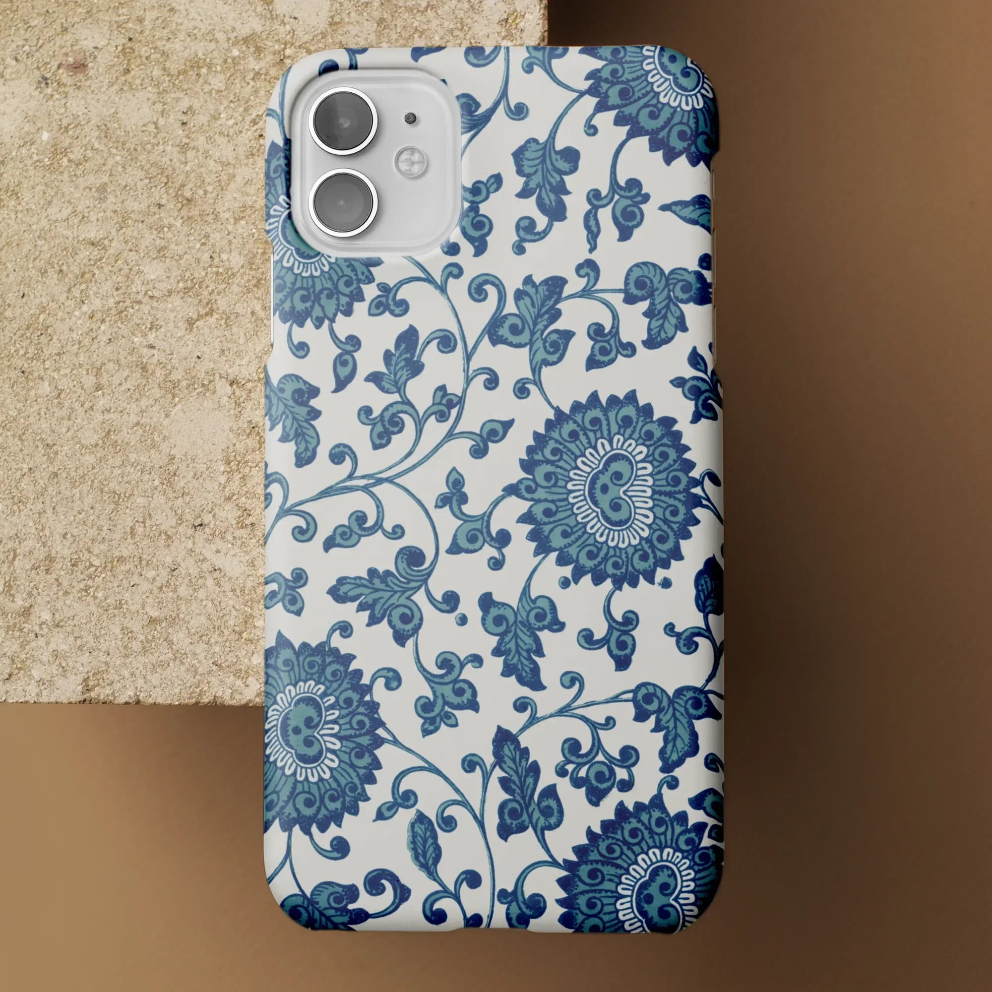 Blue and White Floral Pattern - Owen Jones Iphone Case Mobile Phone Cases