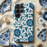 Blue and White Floral Pattern - Owen Jones Phone Case, Mobile Cases, Toby Leon