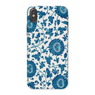 Blue and White Floral Pattern Owen Jones Iphone Case, x / Matte, Decorative Phone Case Blue Floral Pattern White Background