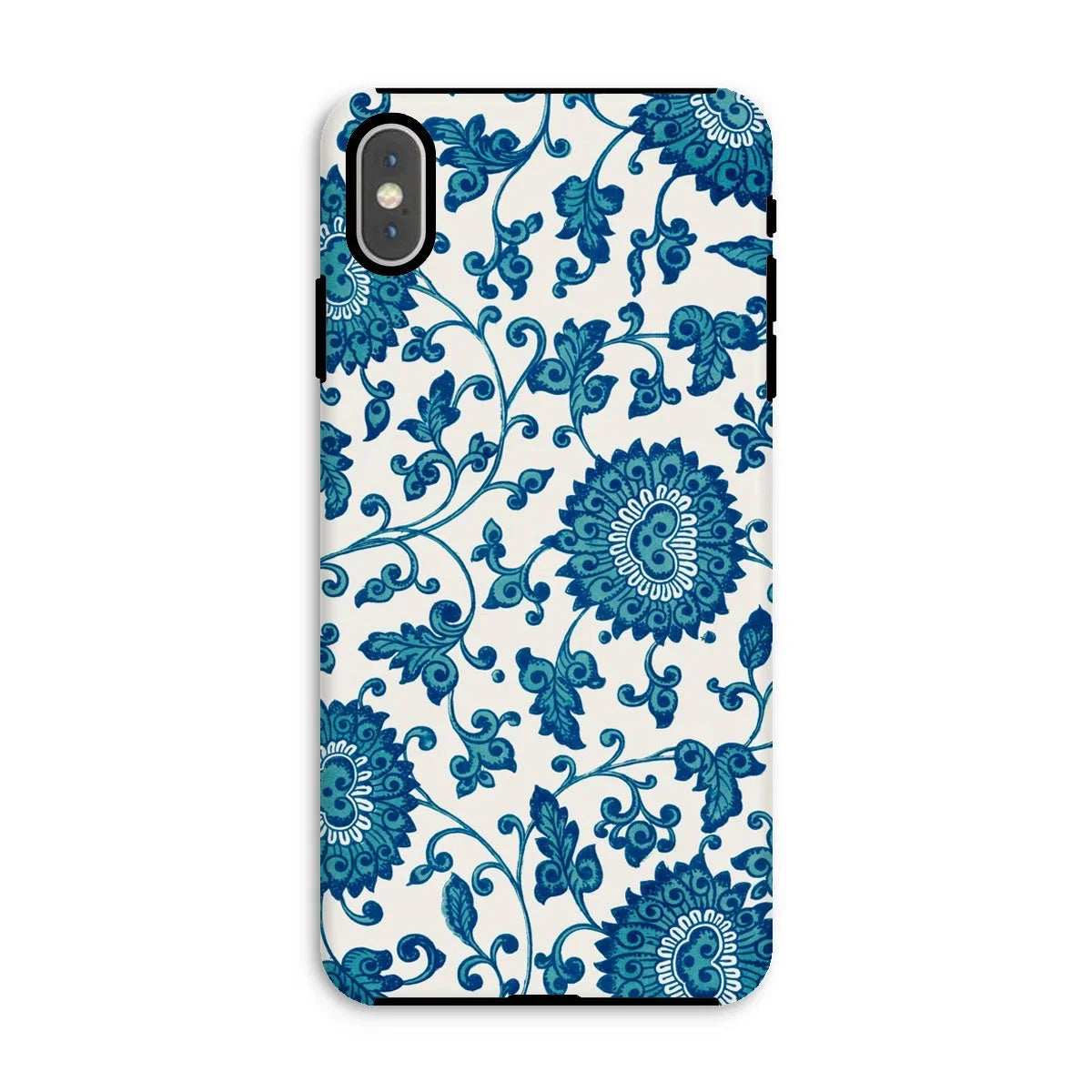 Blue and White Floral Pattern - Owen Jones Iphone Case, Xs Max / Matte, Smartphone Case Blue White Floral Pattern Design