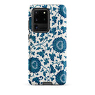 Blue and White Floral Pattern Owen Jones Samsung Case, Galaxy S20 Ultra / Matte, White Phone Case Blue Floral Pattern