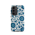 Blue and White Floral Pattern Owen Jones Samsung Case, Galaxy S23 / Matte, White Phone Case Blue Floral Pattern
