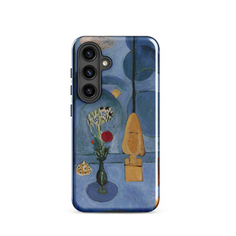 The Blue Window - Henri Matisse Phone Case Samsung Galaxy S24 / Matte Blue Phone Case Reproduction Life Painting Flowers Green Henri