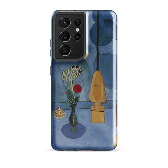 The Blue Window - Henri Matisse Phone Case Samsung Galaxy S21 Ultra / Matte Blue Samsung Galaxy S21 Ultra Phone Case Reproduction Henri