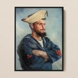 Bluejacket Hms ?Comus’ - Attribuito a Louise Caroline Alberta Stampa d’arte / Tela, 12x16’’ / 31x41cm / Cornice nera, Poster Stampe & Visual