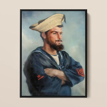 Bluejacket Hms ?Comus’ - Attribuito a Louise Caroline Alberta Stampa d’arte / Tela, 12x16’’ / 31x41cm / Cornice nera, Poster Stampe & Visual