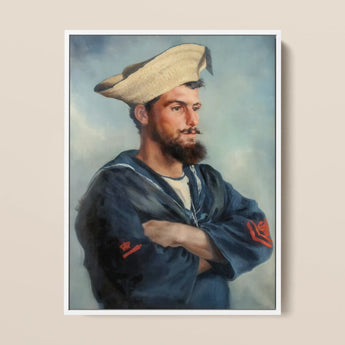 Bluejacket Hms ?Comus’ - Attribuito a Louise Caroline Alberta Stampa d’arte / Tela, 12x16’’ / 31x41cm / Cornice bianca, Poster Stampe & Visual