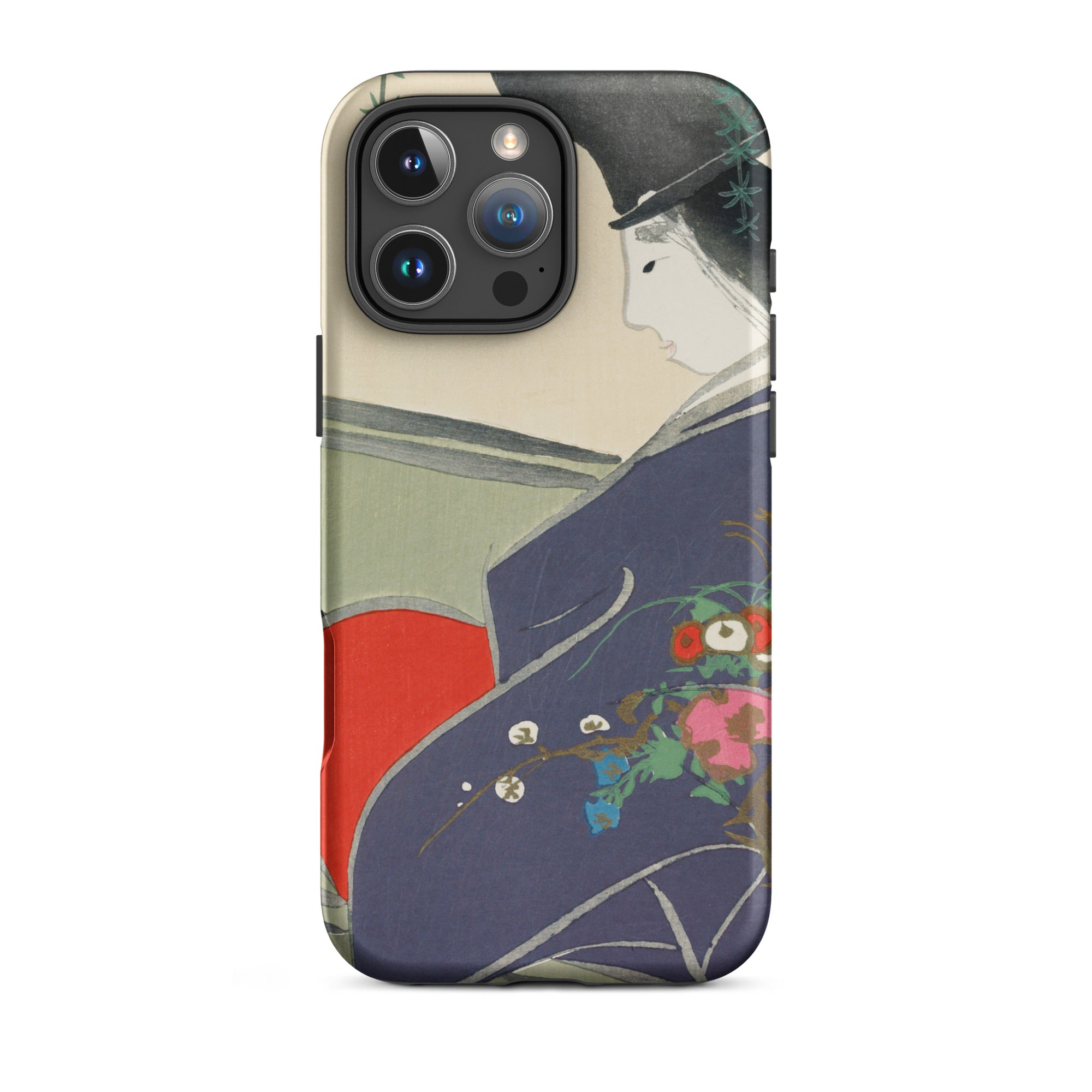 Boat from Momoyugosa - Kamisaka Sekka Iphone Case, 16 Pro Max / Matte, Artistic Phone Case