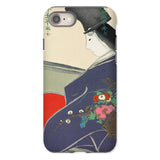 Boat from Momoyugosa - Kamisaka Sekka Iphone Case, 8 / Matte, Phone Case Japanese Art Figure Traditional Dress Floral