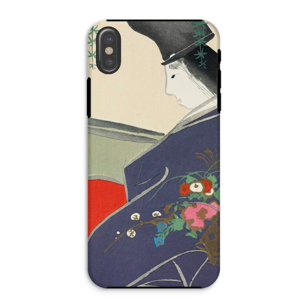 Boat from Momoyugosa Kamisaka Sekka Iphone Case, Xs / Matte, Phone Case Traditional Japanese Art Floral Designs Figure