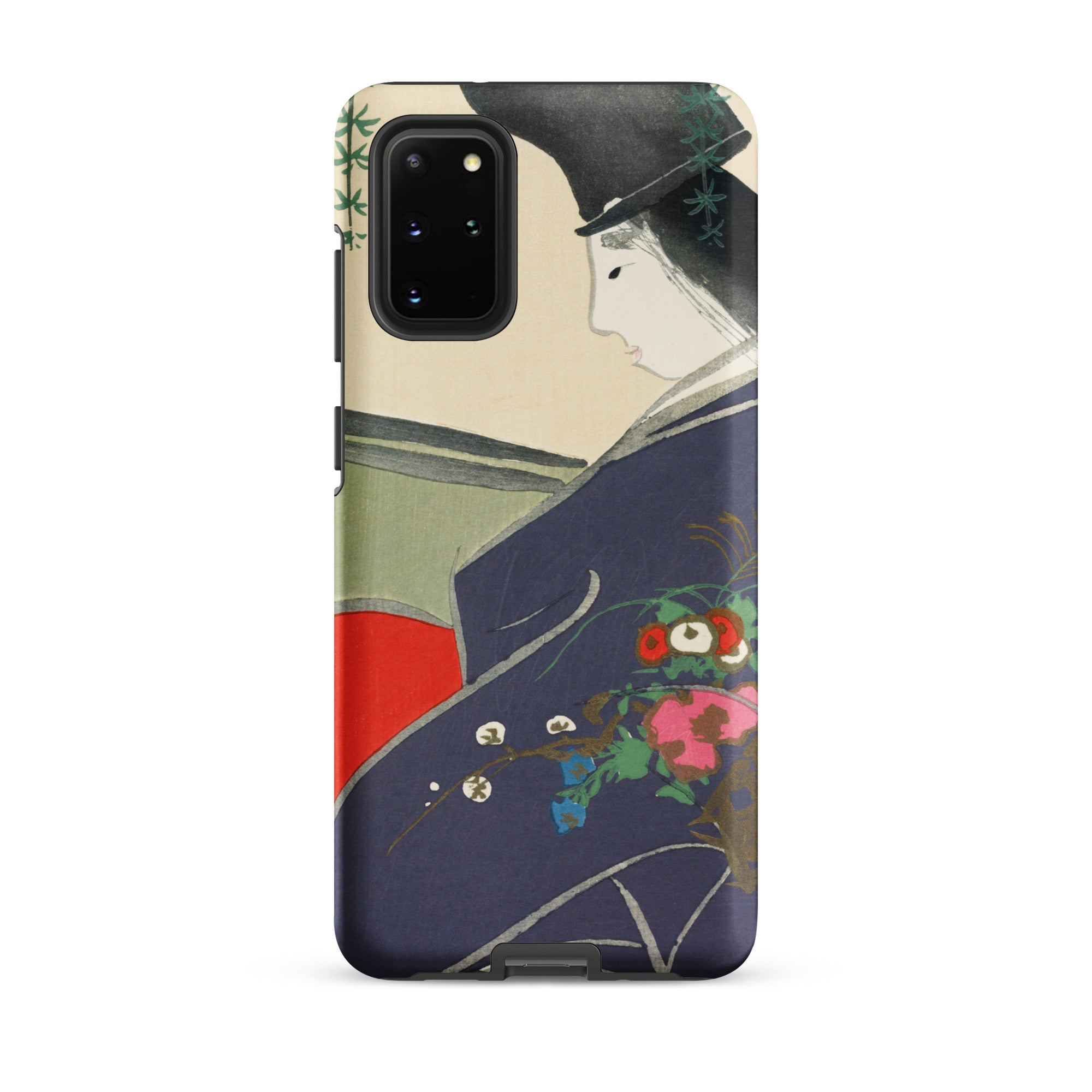 Boat from Momoyugosa Kamisaka Sekka Samsung Case, Galaxy S20 Plus / Matte, Phone Case Traditional Japanese Art Design
