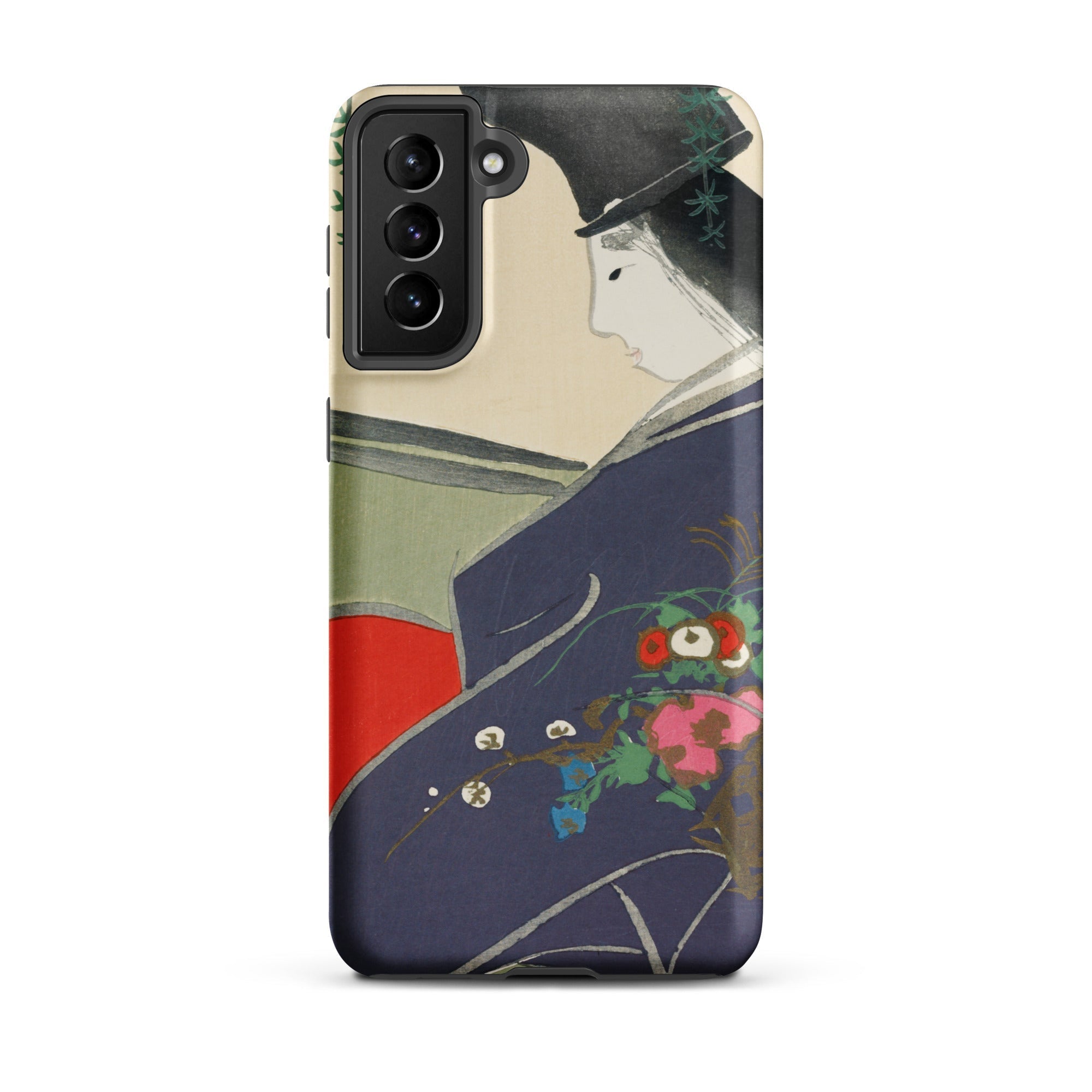 Boat from Momoyugosa Kamisaka Sekka Samsung Case, Galaxy S21 Plus / Matte, Smartphone Case Traditional Japanese Art Design