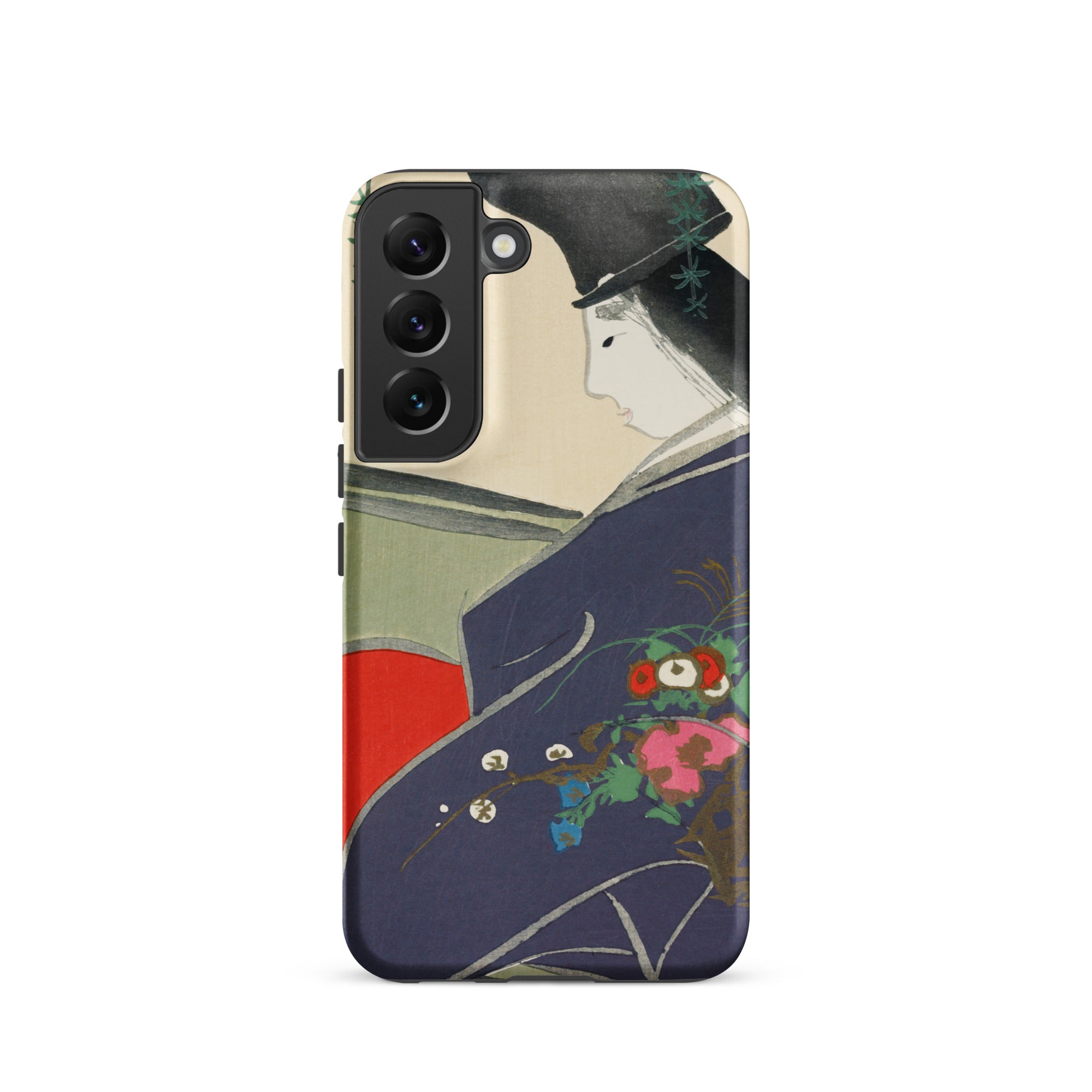 Boat from Momoyugosa Kamisaka Sekka Samsung Case, Galaxy S22 / Matte, Smartphone Case Japanese Style Art Print