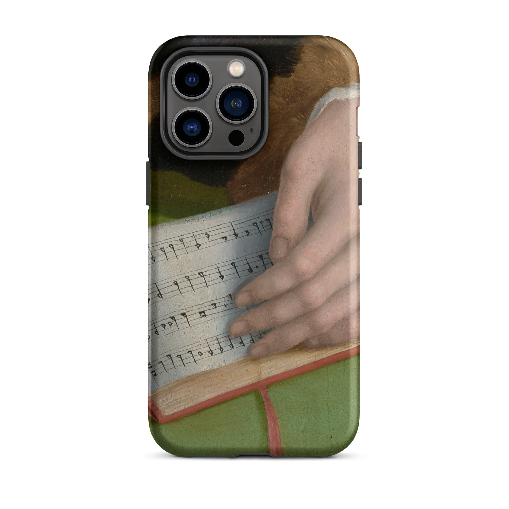 Book of Music Francesco Bacchiacca Iphone Case, 14 Pro Max / Matte, Iphone Case Musical Score Design