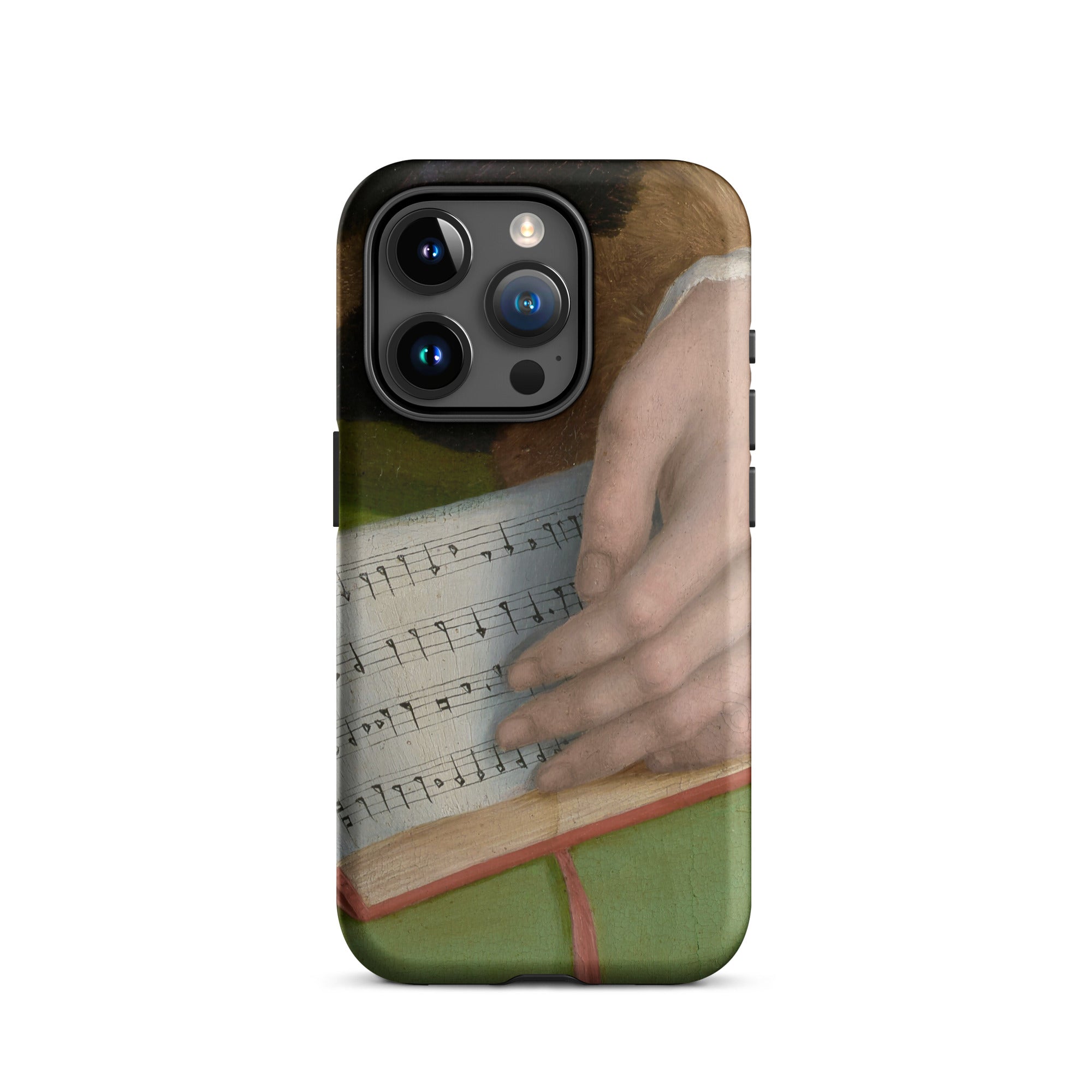 Book of Music Francesco Bacchiacca Iphone Case, 15 Pro / Matte, Phone Case Musical Score Design