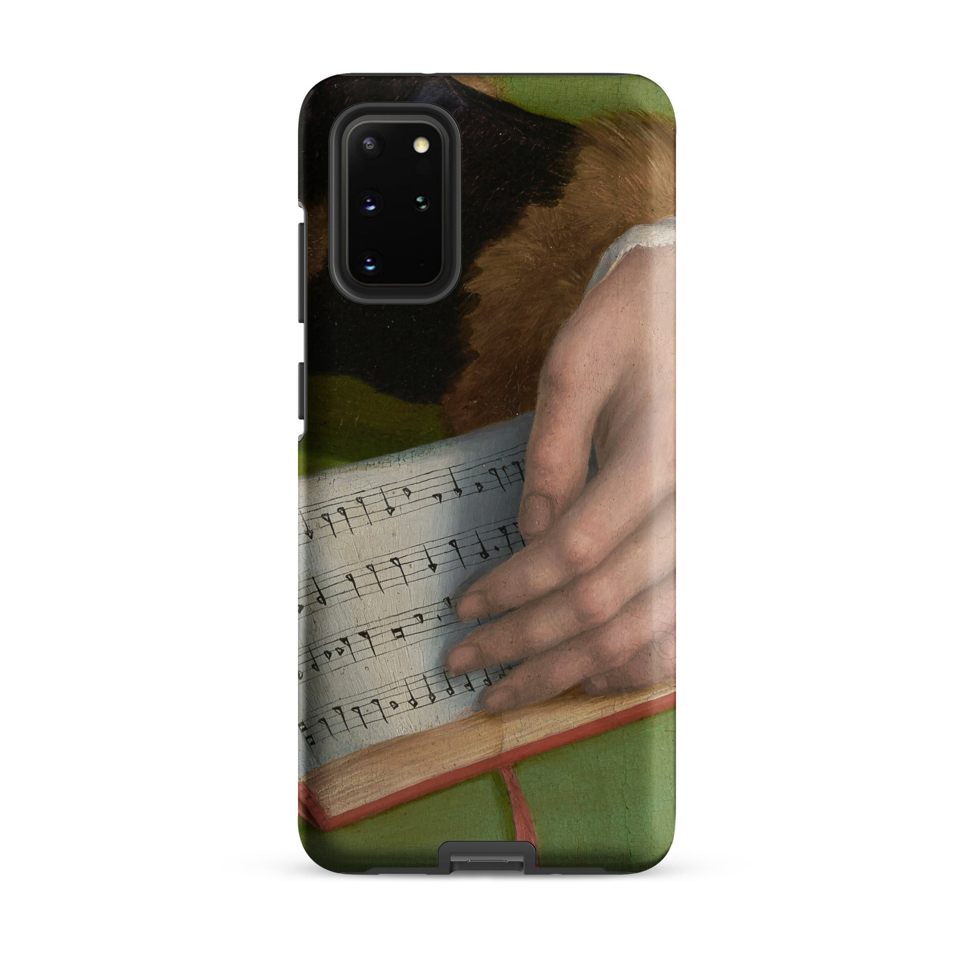 Book of Music Francesco Bacchiacca Samsung Case, Galaxy S20 Plus / Matte, Smartphone Case Classical Painting Hands Sheet Music