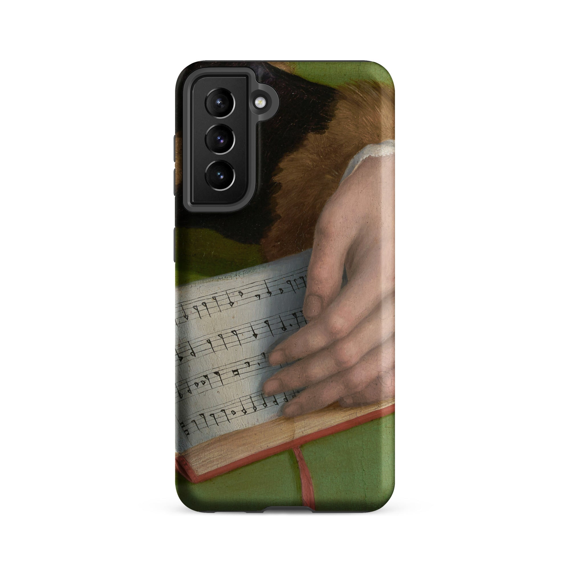 Book of Music Francesco Bacchiacca Samsung Case, Galaxy S21 Fe / Matte, Phone Case Classical Painting Hands Sheet Music