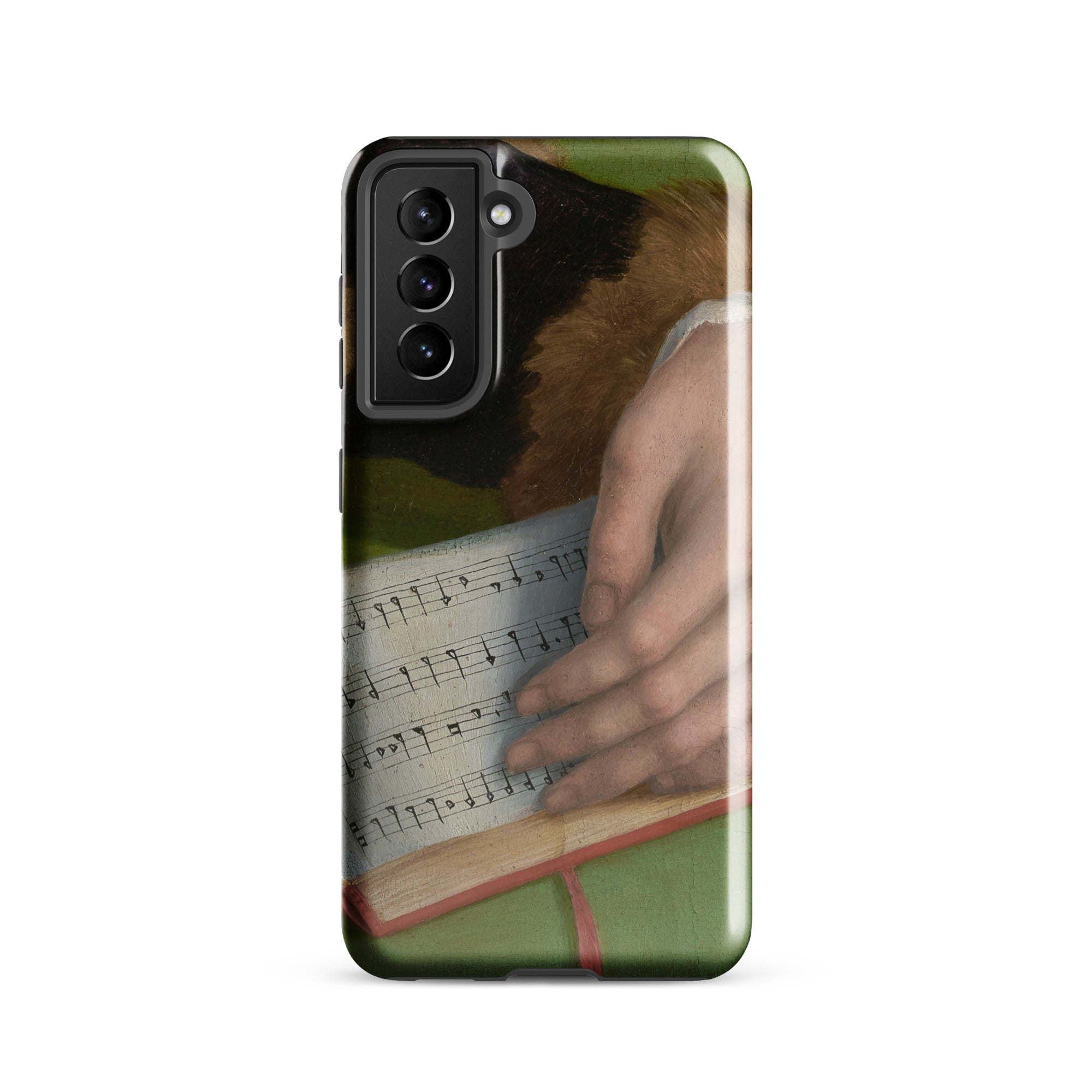 Book of Music Francesco Bacchiacca Samsung Case, Galaxy S21 / Gloss, Smartphone Case Classical Painting Hands Sheet Music