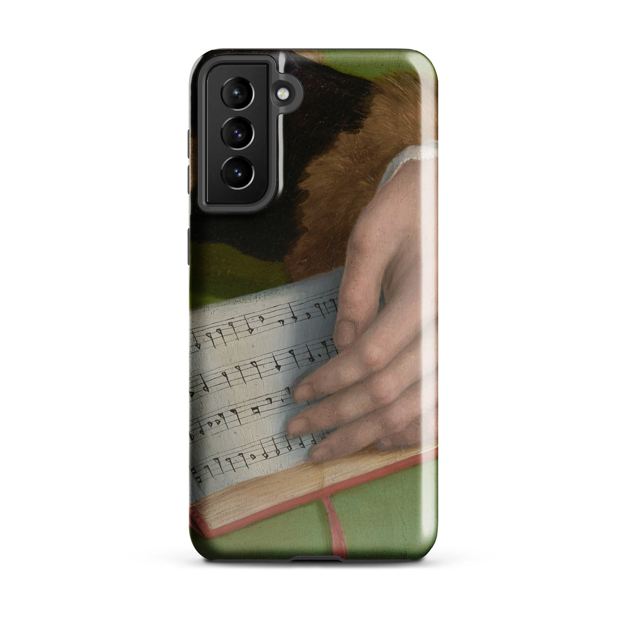 Book of Music Francesco Bacchiacca Samsung Case, Galaxy S21 Plus / Gloss, Smartphone Case Classical Painting Hands Sheet Music