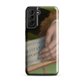 Book of Music - Francesco Bacchiacca Samsung Case, Galaxy S21 Plus / Gloss, Smartphone Case Classical Painting Hands Sheet Music