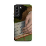 Book of Music - Francesco Bacchiacca Samsung Case, Galaxy S22 Plus / Matte, Green Phone Case Classical Painting Hand Sheet Music