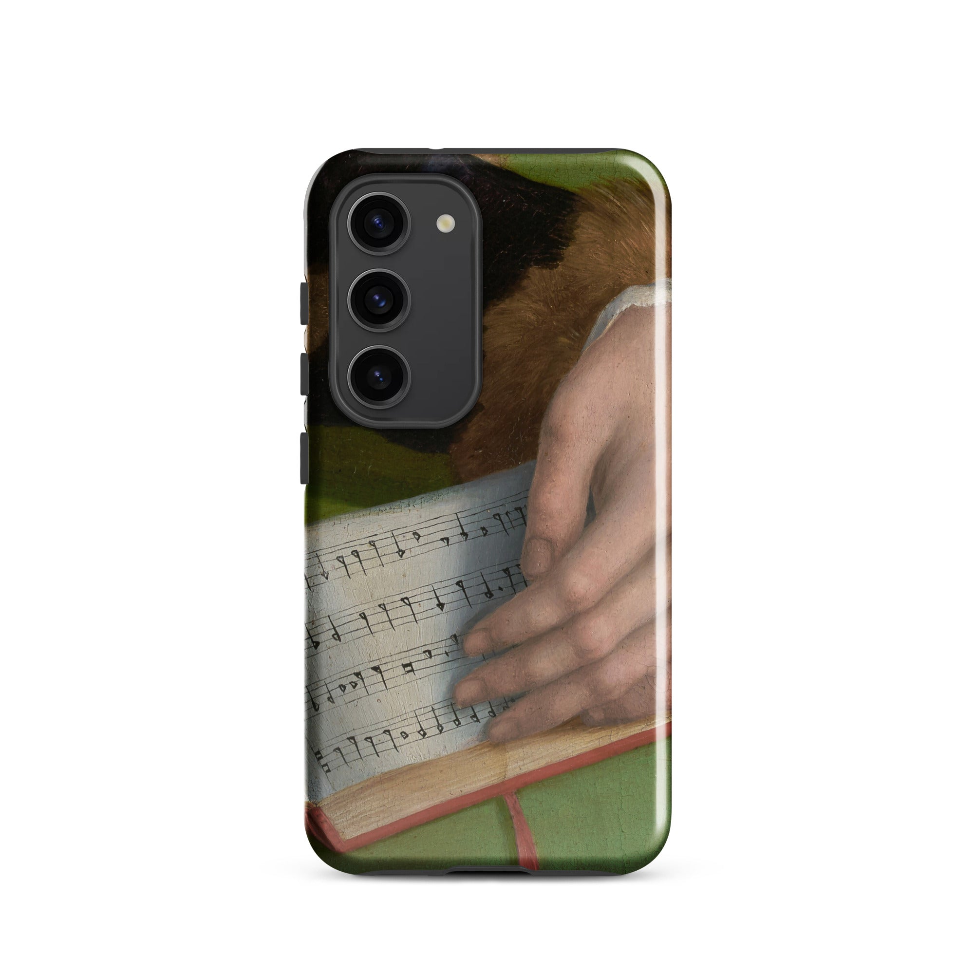 Book of Music Francesco Bacchiacca Samsung Case, Galaxy S23 / Gloss, Smartphone Case Classical Painting Hands Sheet Music