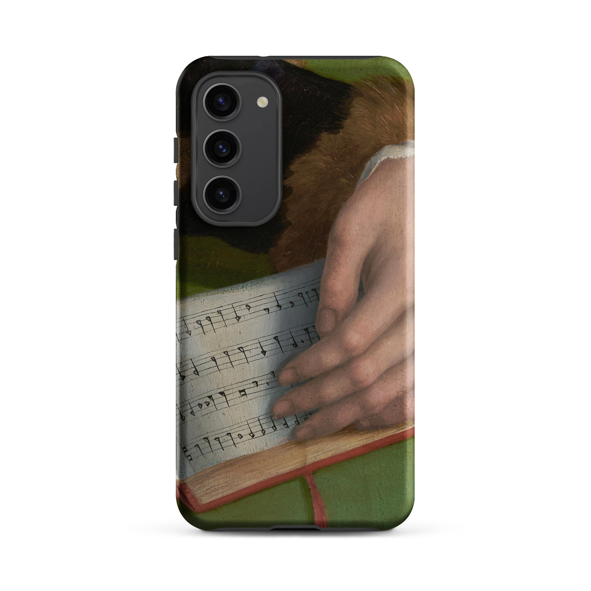 Book of Music Francesco Bacchiacca Samsung Case, Galaxy S23 Plus / Matte, Smartphone Case Classical Painting Hands Sheet Music