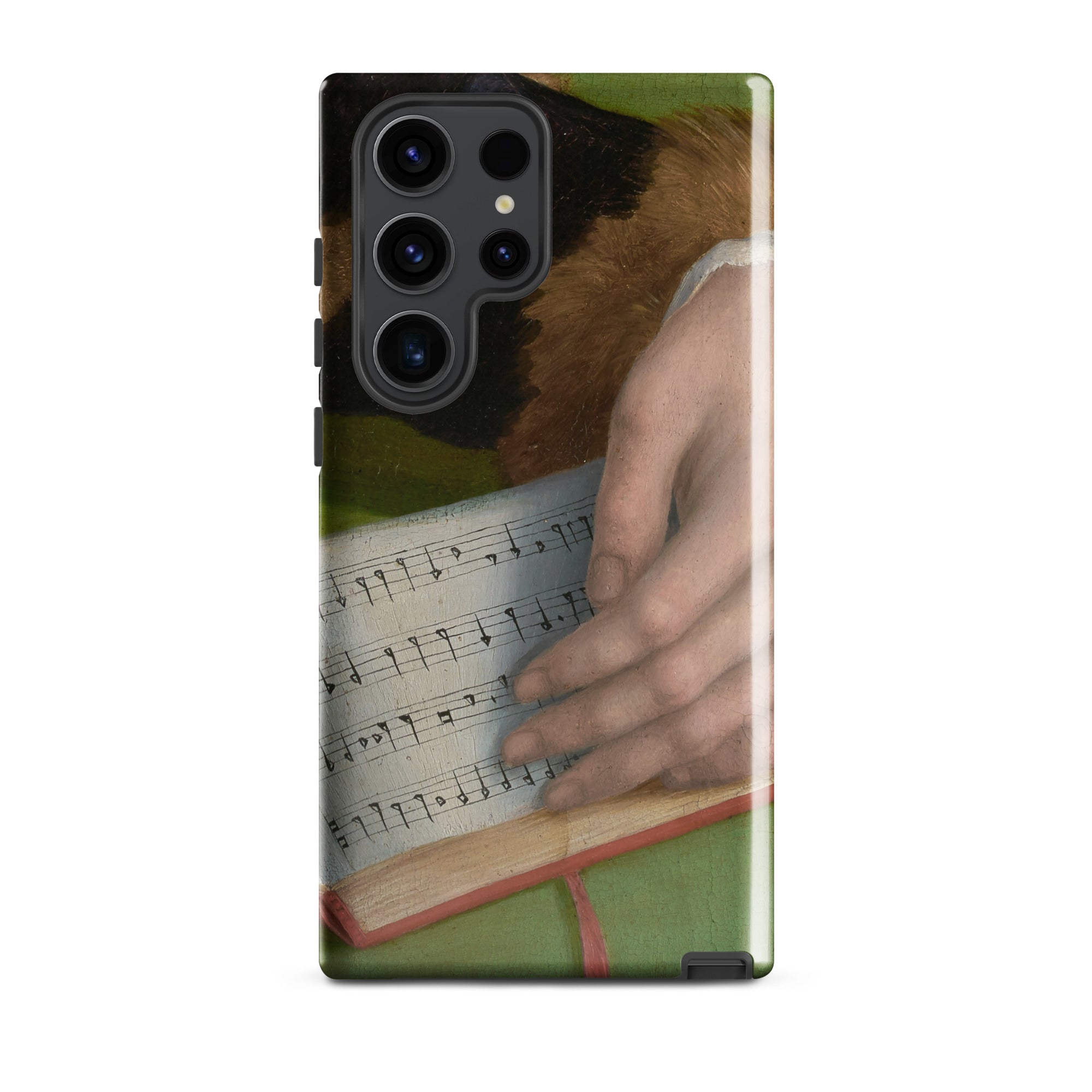 Book of Music Francesco Bacchiacca Samsung Case, Galaxy S23 Ultra / Gloss, Smartphone Case Classical Painting Hand Sheet Music