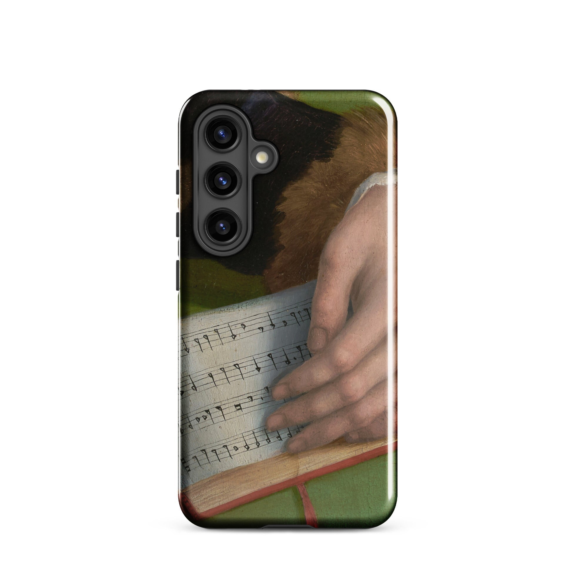 Book of Music Francesco Bacchiacca Samsung Case, Galaxy S24 / Gloss, Smartphone Case Classical Painting Hand Sheet Music
