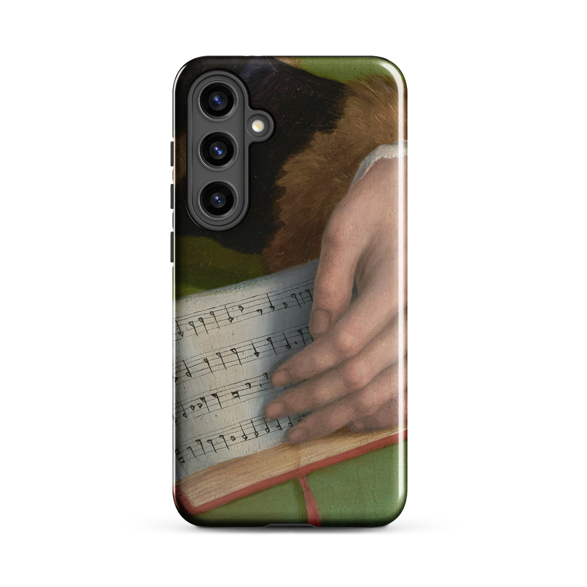 Book of Music Francesco Bacchiacca Samsung Case, Galaxy S24 Plus / Gloss, Smartphone Case Classical Painting Hands Sheet Music