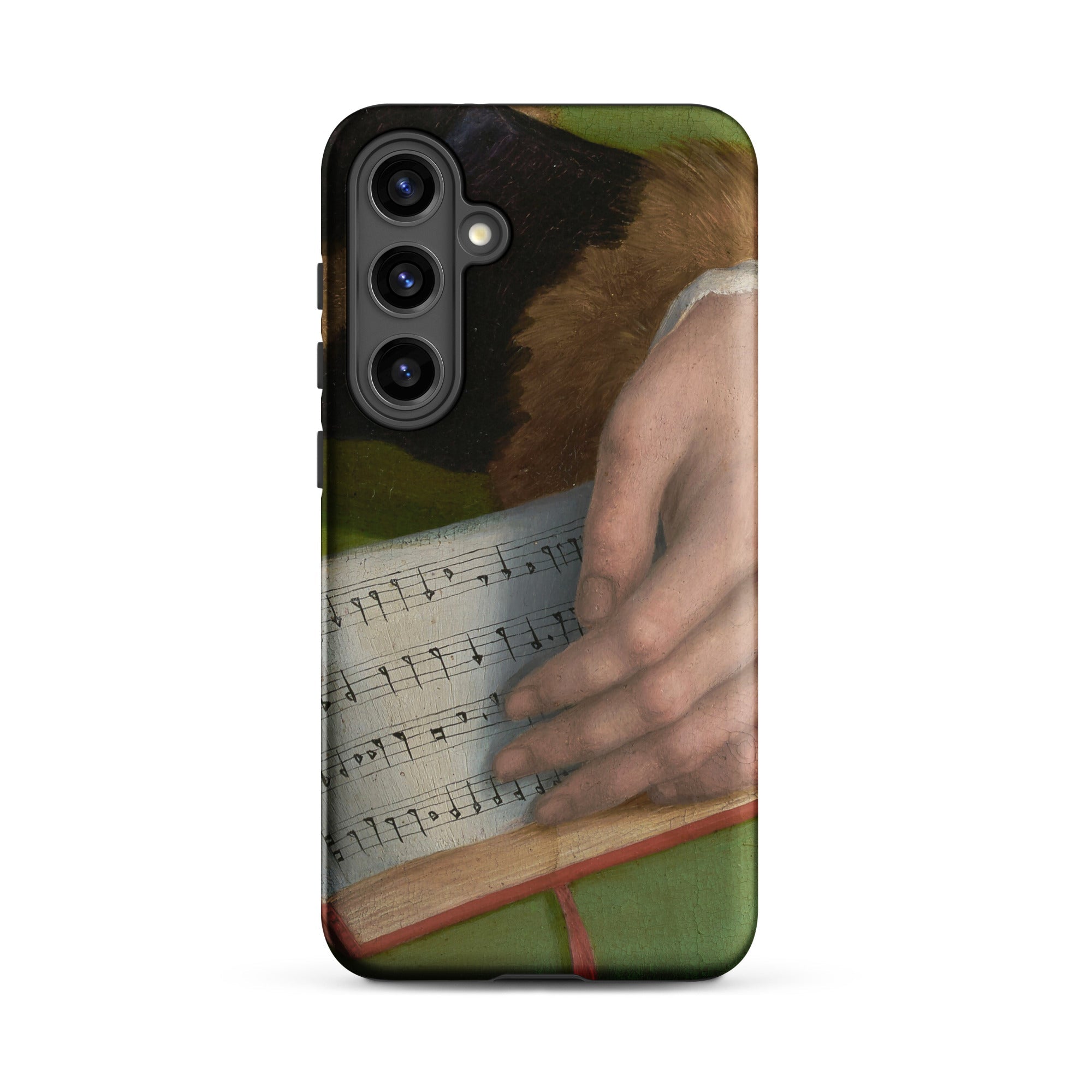 Book of Music Francesco Bacchiacca Samsung Case, Galaxy S24 Plus / Matte, Phone Case Classical Painting Hand Sheet Music