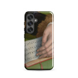 Book of Music - Francesco Bacchiacca Samsung Case, Galaxy S25 / Gloss, Smartphone Case Classical Painting Hands Sheet Music