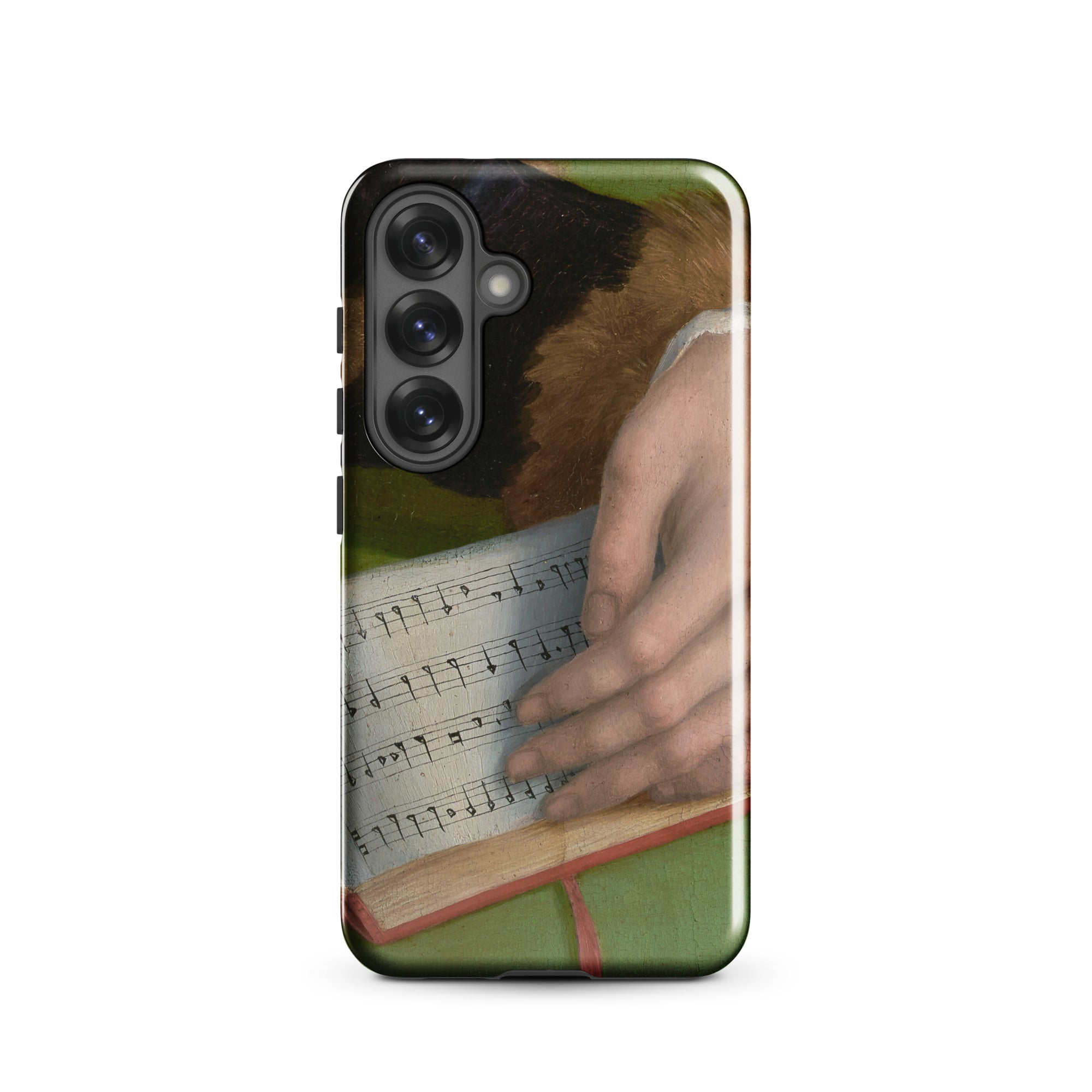 Book of Music Francesco Bacchiacca Samsung Case, Galaxy S25 / Gloss, Smartphone Case Classical Painting Hands Sheet Music