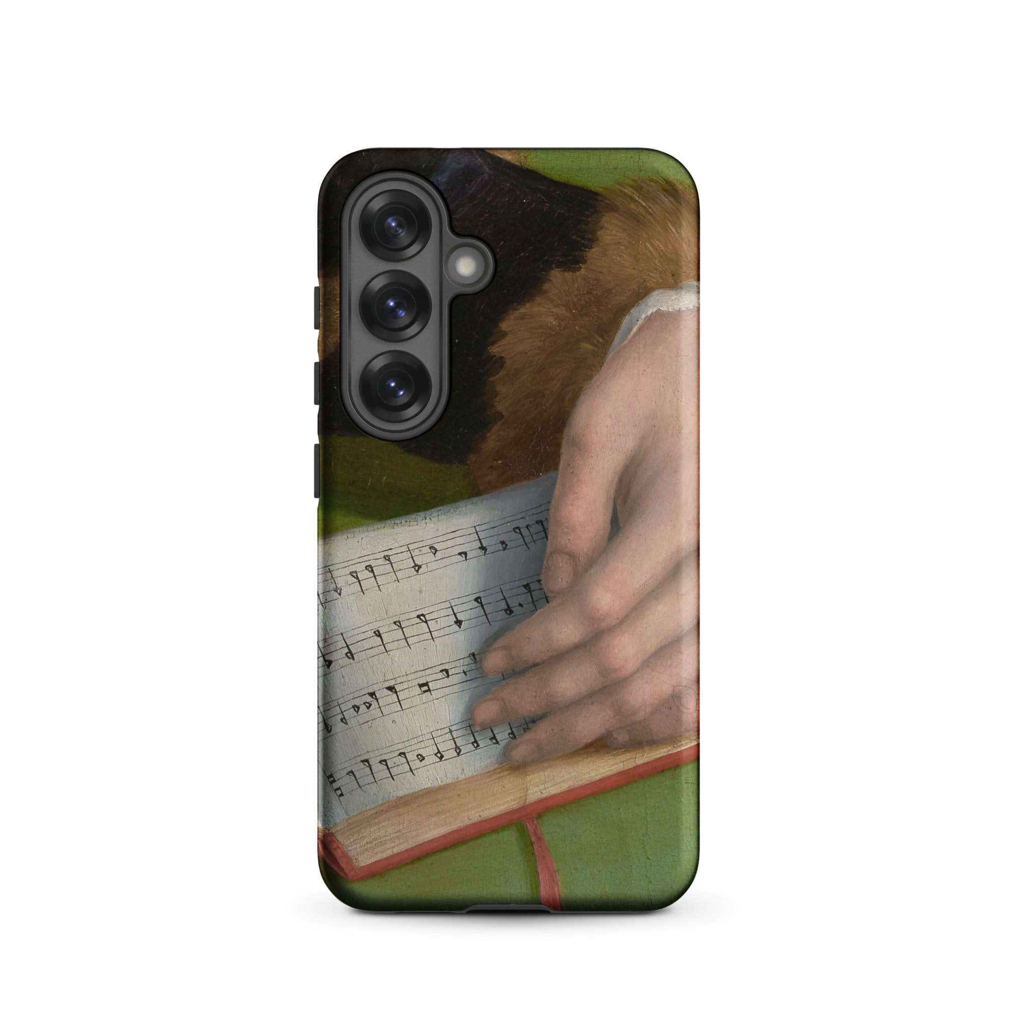 Book of Music Francesco Bacchiacca Samsung Case, Galaxy S25 / Matte, Phone Case Classical Painting Hands Sheet Music