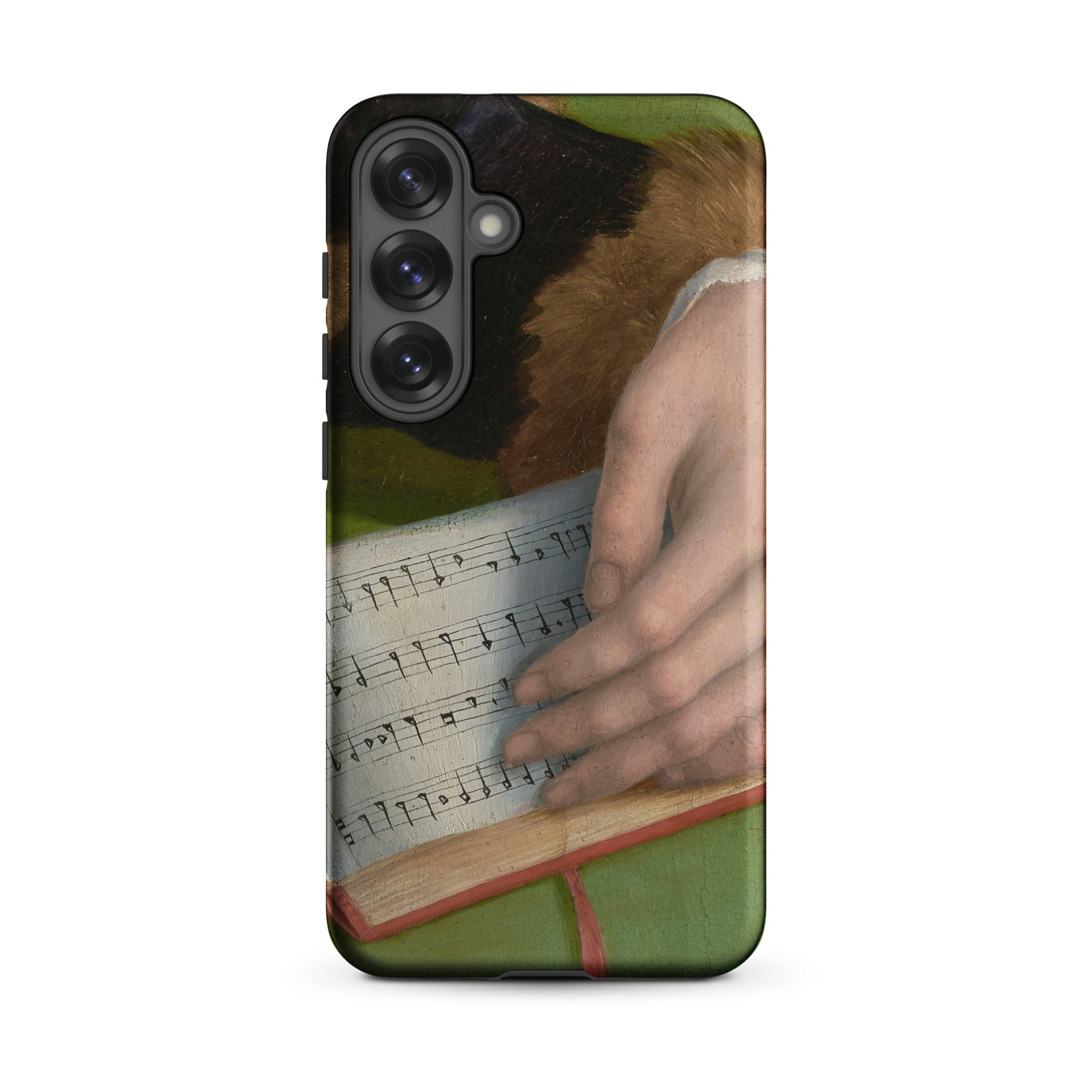 Book of Music Francesco Bacchiacca Samsung Case, Galaxy S25 Plus / Matte, Smartphone Case Classical Painting Hands Sheet Music