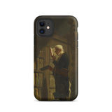 The Bookworm - Carl Spitzweg Iphone Case, 11 / Matte, Iphone Case Classical Painting Man Library