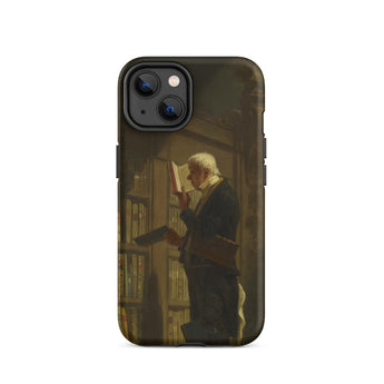 The Bookworm - Carl Spitzweg Iphone Case, 14 / Matte, Iphone Case Classic Painting Elderly Man