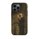 The Bookworm - Carl Spitzweg Iphone Case, 14 Pro Max / Matte, Iphone Case Painting Man Library