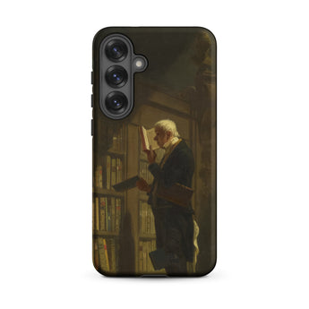 The Bookworm - Carl Spitzweg Phone Case, Samsung Galaxy S25 Plus / Matte, Mobile Cases, Toby Leon