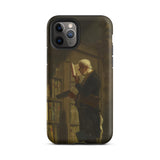 The Bookworm - Carl Spitzweg Phone Case Iphone 11 Pro / Matte Iphone Pro Max Case Painting Man Library Carl Spitzweg Iphone, Pocket-sized