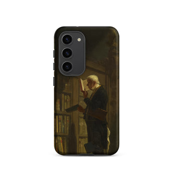 The Bookworm - Carl Spitzweg Samsung Case, Galaxy S23 / Matte, Smartphone Case Painting Man Library