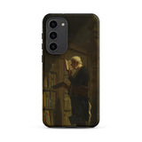 The Bookworm - Carl Spitzweg Samsung Case, Galaxy S23 Plus / Matte, Smartphone Case Painting Man Library