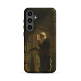 The Bookworm - Carl Spitzweg Samsung Case, Galaxy S24 Plus / Matte, Smartphone Case Classical Painting Man