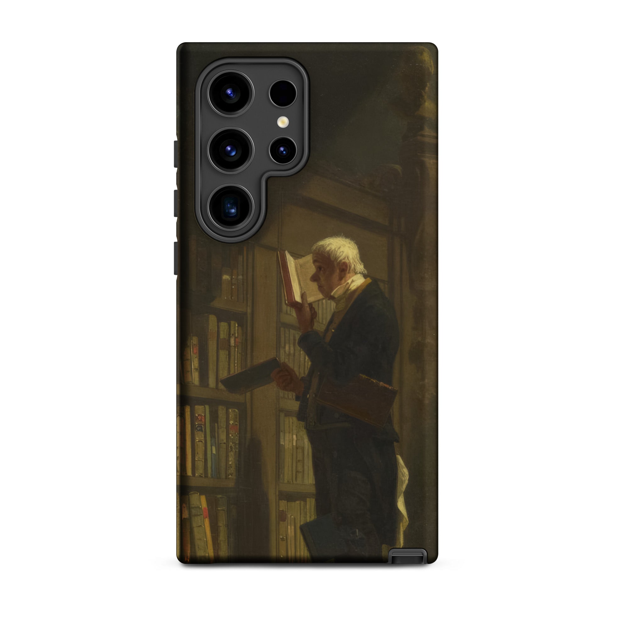 The Bookworm - Carl Spitzweg Samsung Case, Galaxy S24 Ultra / Matte, Smartphone Case Classical Painting Man